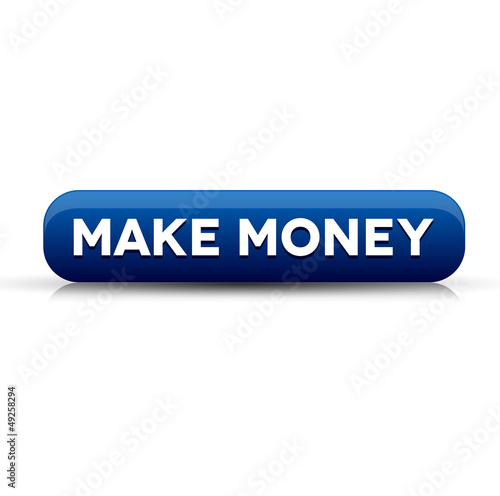 Make Money Button Blue Buy This Stock Vector And Explore Similar - 