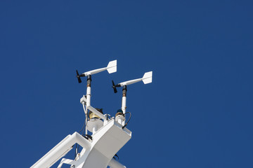 Canvas Print - Anemometers on Cruise Ship