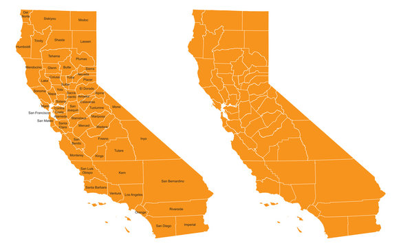 california county map