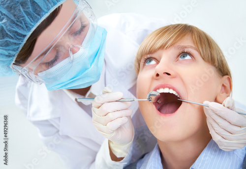 Fotoboard na płycie Wizyta u dentysty