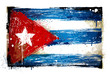 Grungy Cuban flag