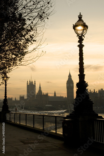 Board z aluminiowym obramowaniem Londyn krajobraz Westminster