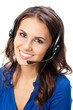 © vgstudio - Support phone operator in headset, isolated