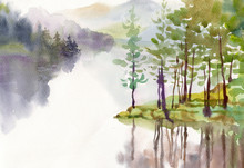Watercolor Landscape Collection