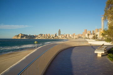 Wall Mural - Benidorm promenade