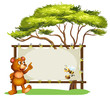 © GraphicsRF - A notice board, a bear and a honey bee