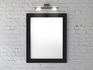 Wall Mural - black frame