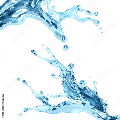 Fototapeta na wymiar pure natural water dynamic splash