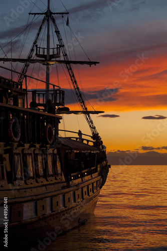 Naklejka na kafelki Pirate Ship