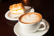 Cappuccino Cup With Cake
