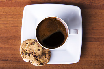 Coffee with cookie