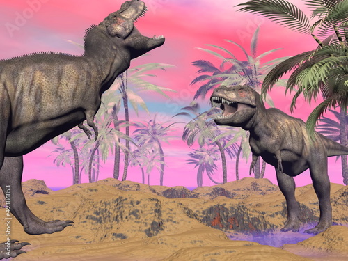 Fotomural Tyrannosaurus argue - 3D render