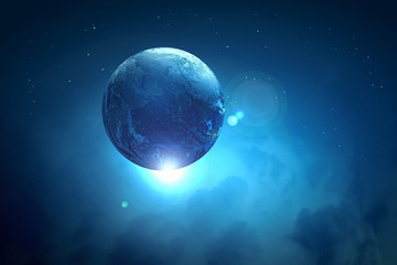 Wall Mural - image of earth planet in space