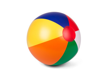 colored inflatable beach ball
