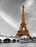 Fototapeta Miasta - Eiffel tower, Paris.