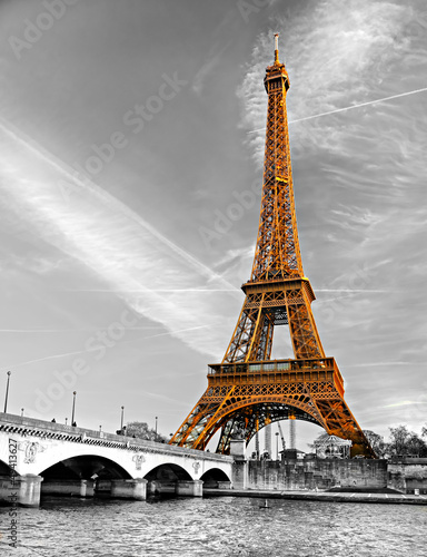 Tapeta ścienna na wymiar Eiffel tower, Paris.