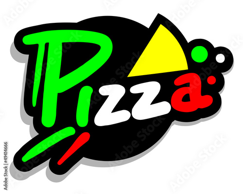 Tapeta ścienna na wymiar Icon pizza