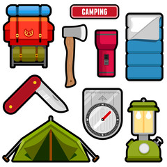 Wall Mural - camping graphics