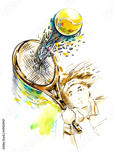 Board z aluminiowym obramowaniem Tenis