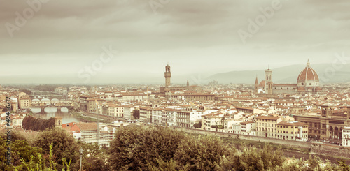 Board z aluminiowym obramowaniem Firenze skyline