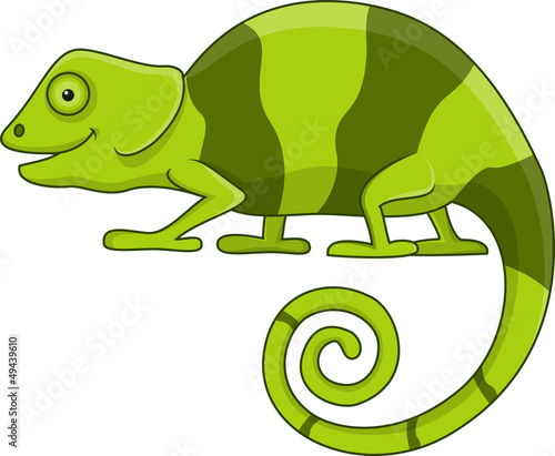 Naklejka na szafę Funny chameleon cartoon