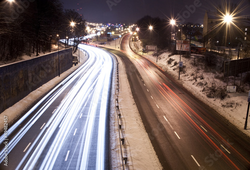 Światła samochodów