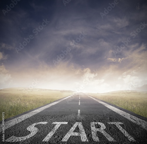 Plakat na zamówienie Start straight for business