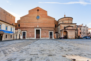 Canvas Print - Padua Cathedral with the Baptistery, Italy