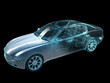 © OH - Auto 3D Gitternetz schwarz