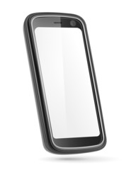 Wall Mural - mobile phone isolated on white. vector
