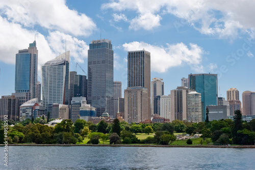 Board z aluminiowym obramowaniem Sydney skyline