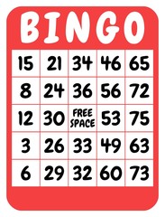 Wall Mural - Bingo card