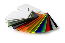 The Color Palette Of Acryl, Isolated Over White