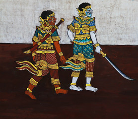 Wall Mural - Thai art