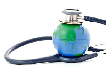 stethoscope on global model toy