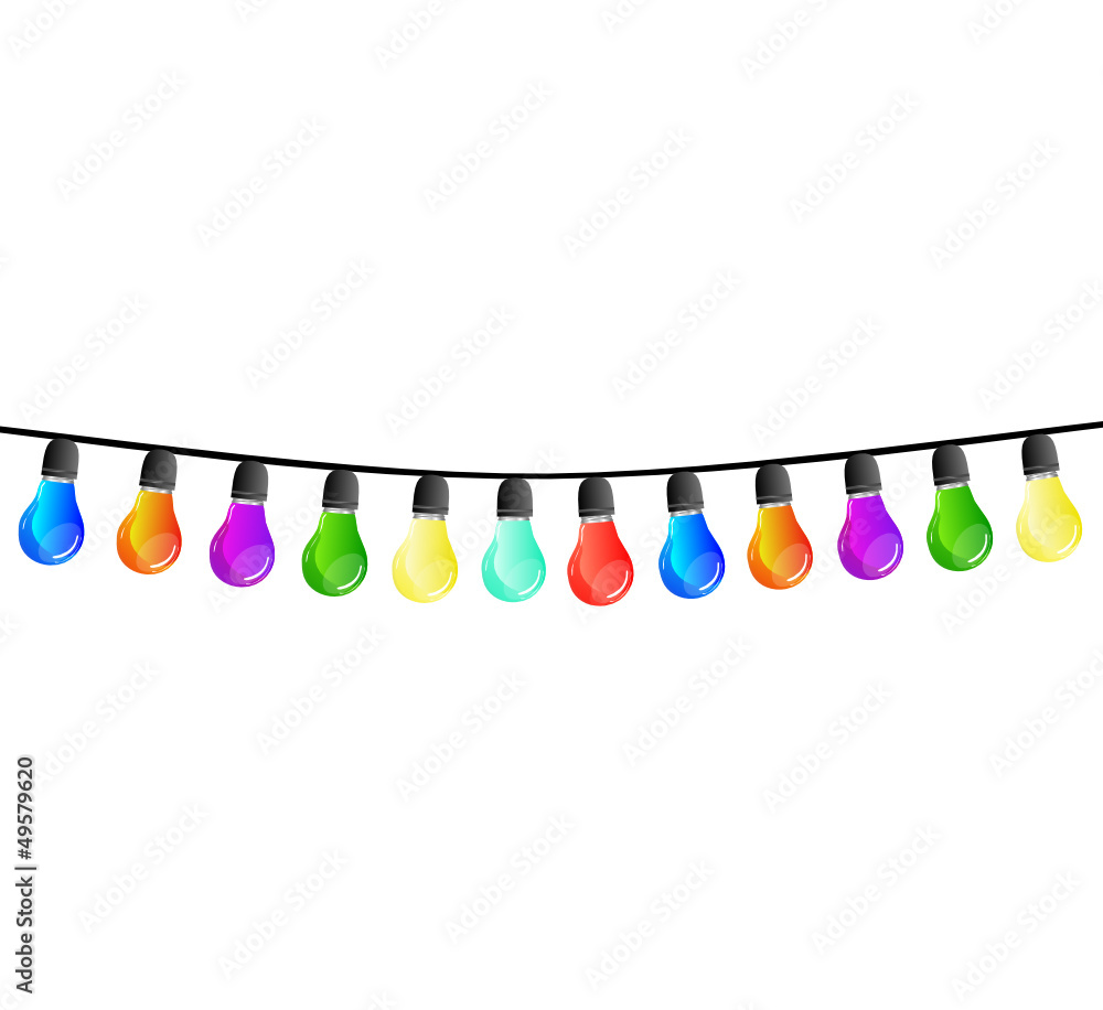 Party Lichterkette Stock Vector