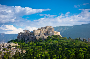 Beautiful view of ancient Acropolis, Athens, Greece