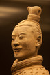 Terracotta warrior in close up