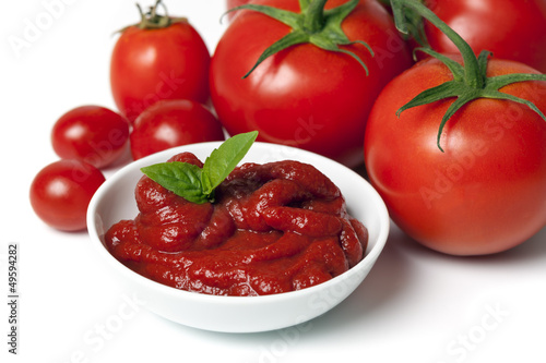 Tapeta ścienna Pomidory i przecier pomidorowy