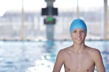 Wall Mural - happy child on swimming pool