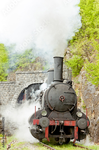 Obraz w ramie steam locomotive (126.014), Resavica, Serbia