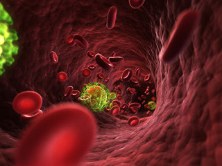 Wall Mural - 3d rendered illustration - HIV