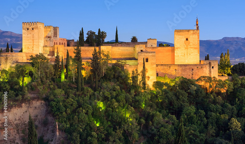 Tapeta ścienna Pałac alhambra, granada, Hiszpania