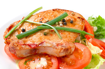 Sticker - Spicy pork cutlet with fresh vegetables