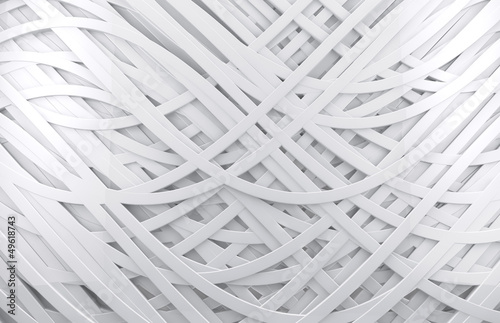 Board z aluminiowym obramowaniem Abstrakcyjne białe tło 3d z liniami