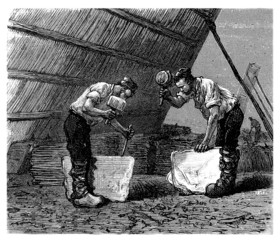 Wall Mural - Stone Cutters - Tailleurs de Pierre - 19th century