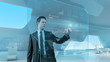 © sellingpix - Businessman press graph future technology touchscreen interface