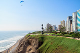 Fototapeta Góry - Miraflores Town landscapes in Lima peru