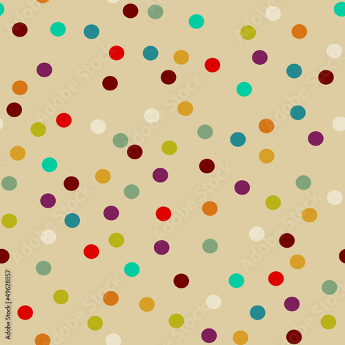 Naklejka - mata magnetyczna na lodówkę Polka Dots Hintergrund Muster