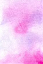 Watercolor Pink Hand Painted Background